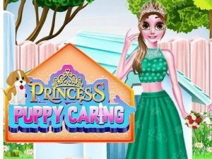 Princess Puppy Caring: Rescue & Dress Up Game