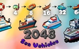 2048 Sea Vehicles Online Game: Nautical Merge Puzzle - Puzzle Game