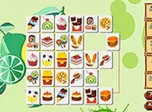 Delicious Food Mahjong Connect Online Puzzle Game